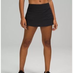 Lululemon black pace rival tennis skirt size 6
